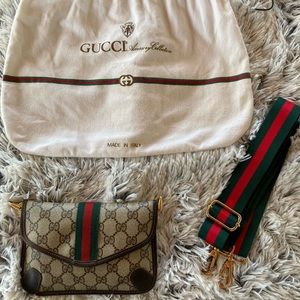 Vintage Gucci GG Web Ophidia mini crossbody